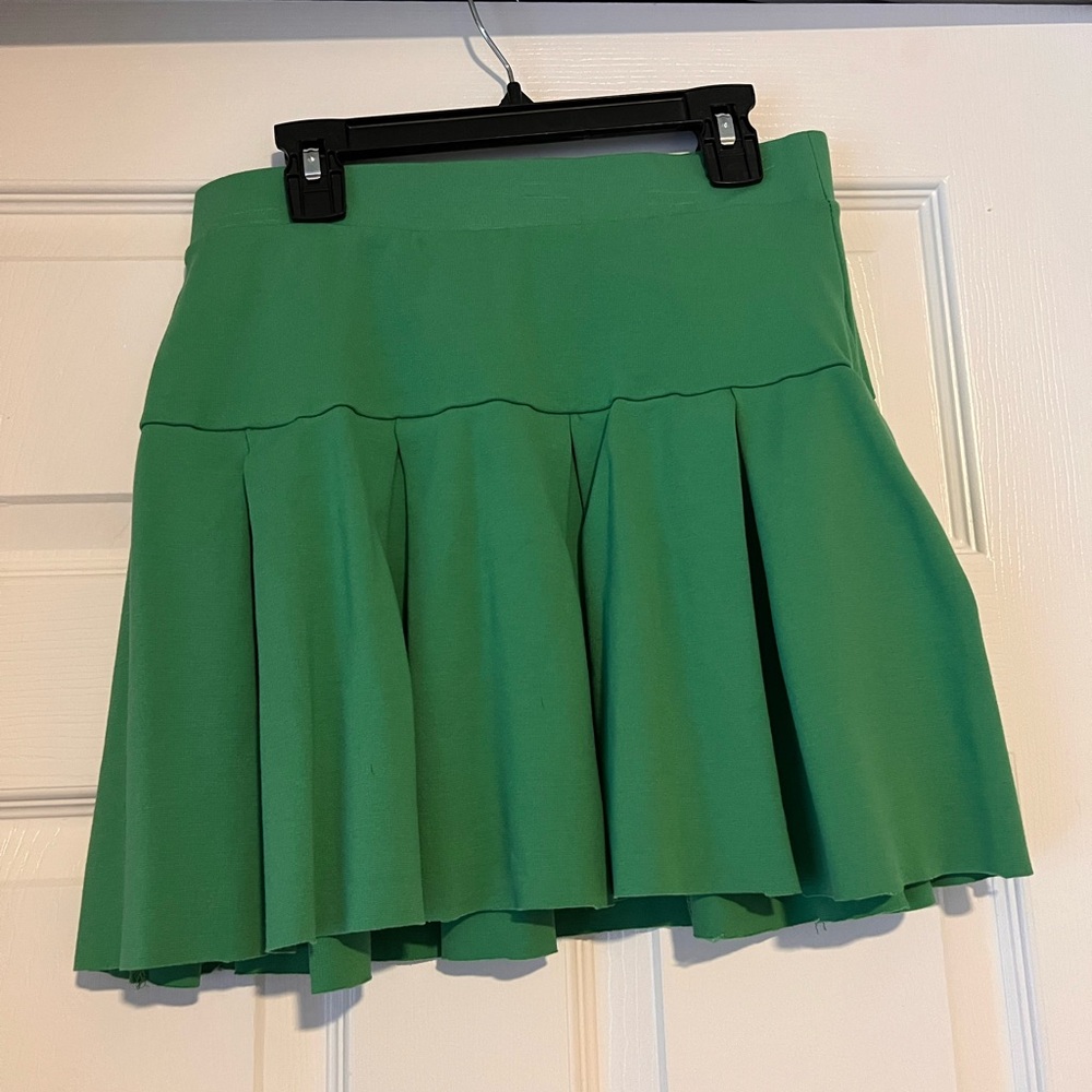 Vibrant Green Mini Skirt